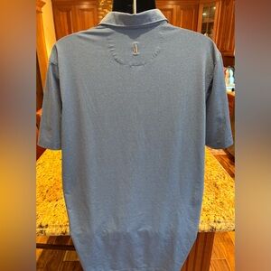 johnnie-O men’s golf polo. Sharp blue‎ with gc logo on front, JO on back. Large